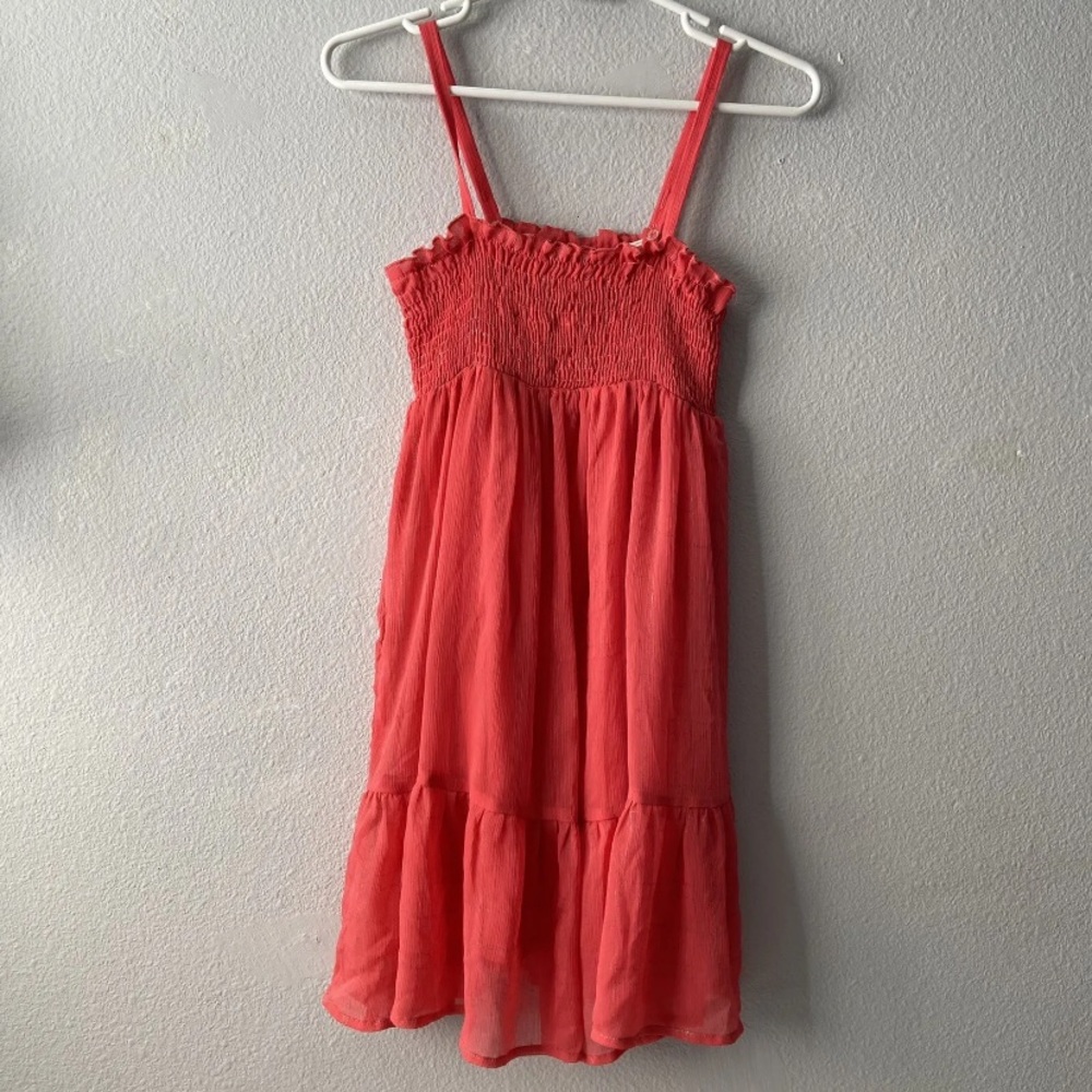 D-Signed | Women’s Pink/Orange dress with straps Size M